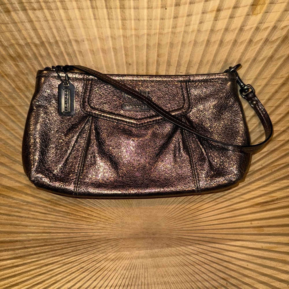 Coach Metallic Bronze Shoulder Bag